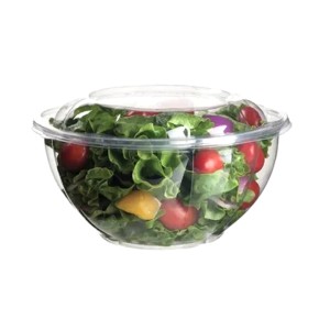 PLASTIC ENSALADERA 1000ml CRISTAL CON TAPA x 1u